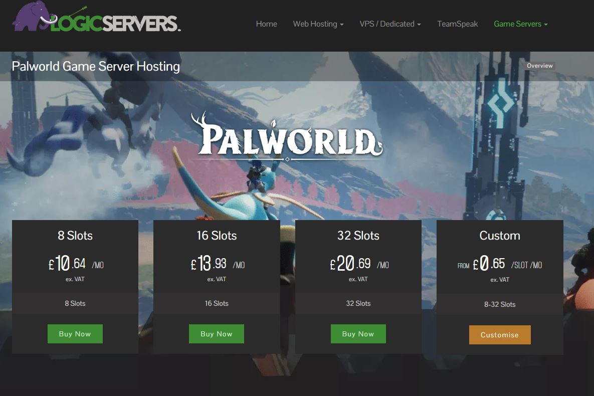 Best palworld server hosting at GTX