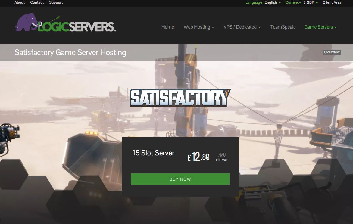 4th best Satisfactory Hosting provider : Logic Servers