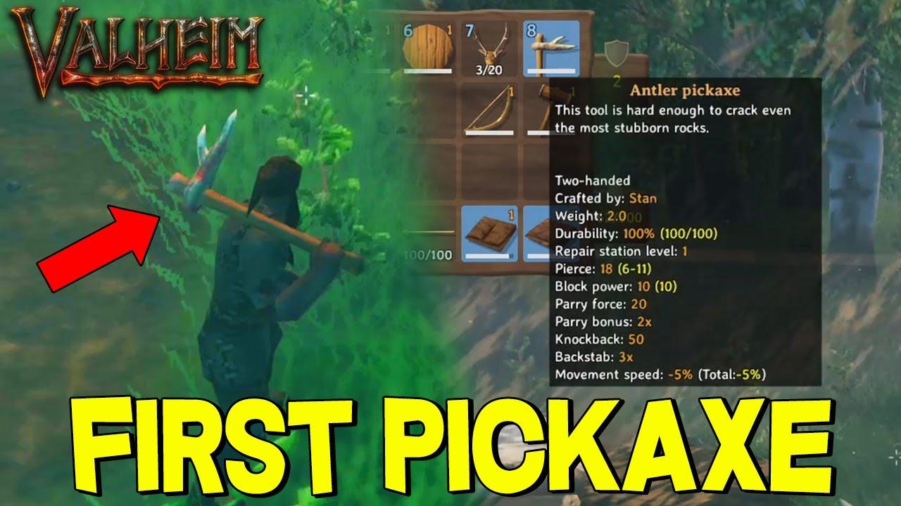 How to get a pickaxe in valheim Game server hosting
