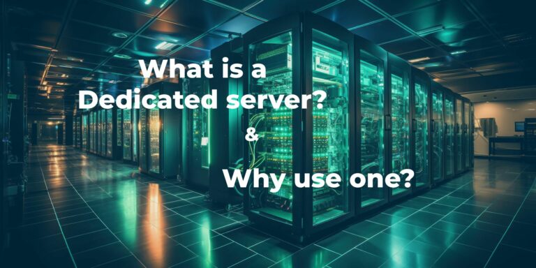 Infographic explaining dedicated servers