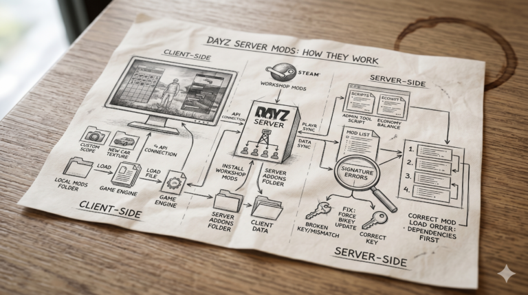 DayZ Server Mods Explained: Architecture, Installation, Keys, and Load Order