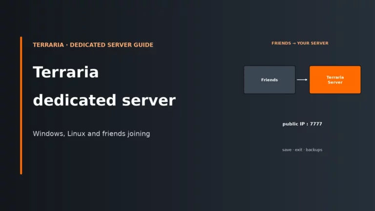 How to Set Up a Terraria Dedicated Server (1.4.5)